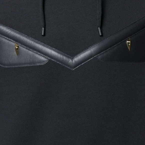 NWT and DUST Bag FENDI Monster Leather Bug Eye Hoodie Sweater - Picture 2 of 4